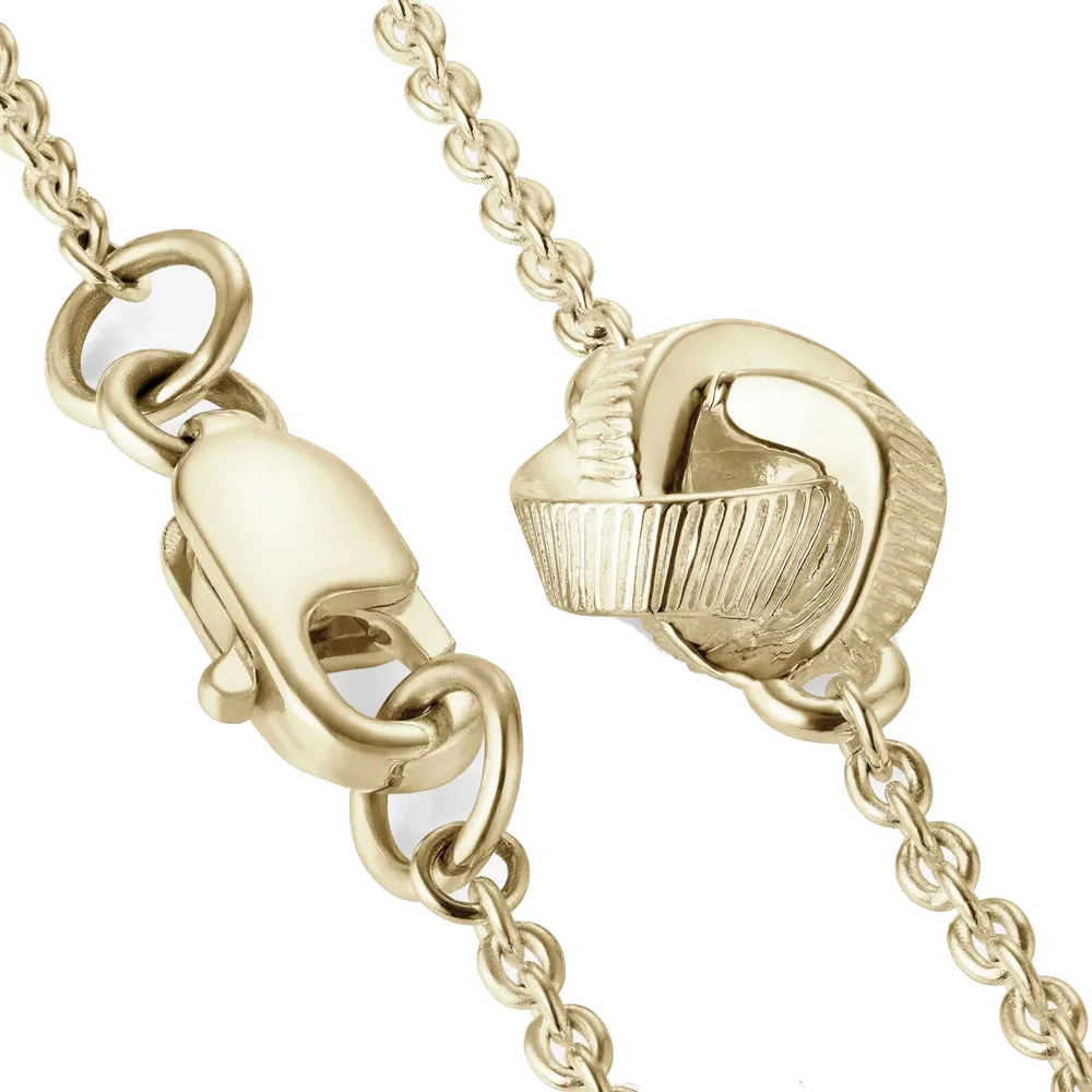 886 The Royal Mint - 886 Tutamen Knot Bracelet in 9ct Yellow Gold
