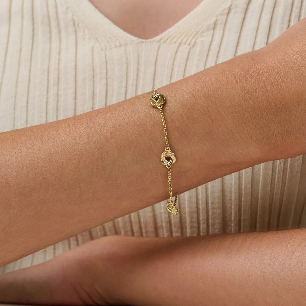 886 The Royal Mint - 886 Tutamen Knot Bracelet in 9ct Yellow Gold