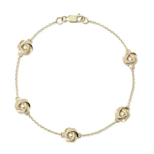 886 The Royal Mint - 886 Tutamen Knot Bracelet in 9ct Yellow Gold