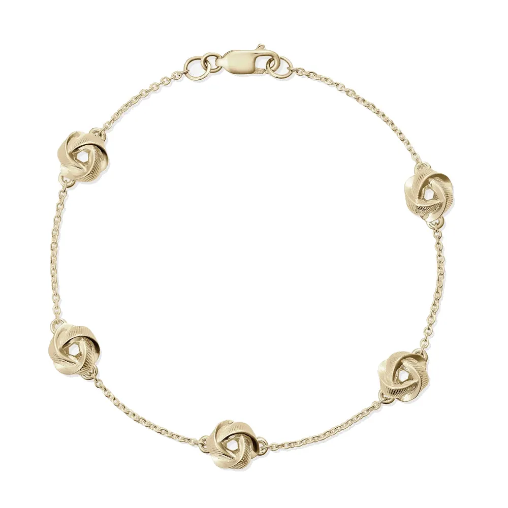 886 The Royal Mint - 886 Tutamen Knot Bracelet in 9ct Yellow Gold
