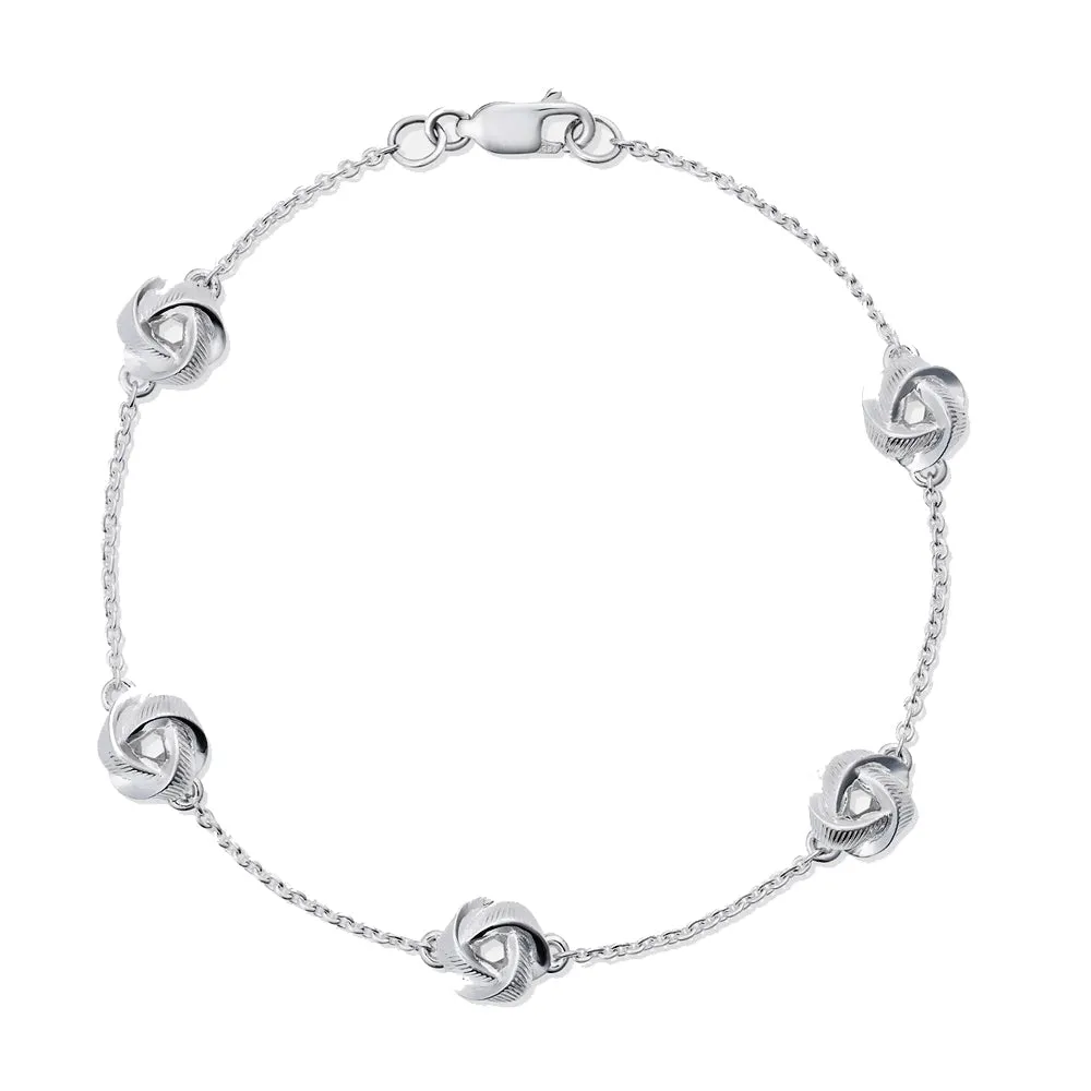 886 The Royal Mint - 886 Tutamen Knot Bracelet in Sterling Silver