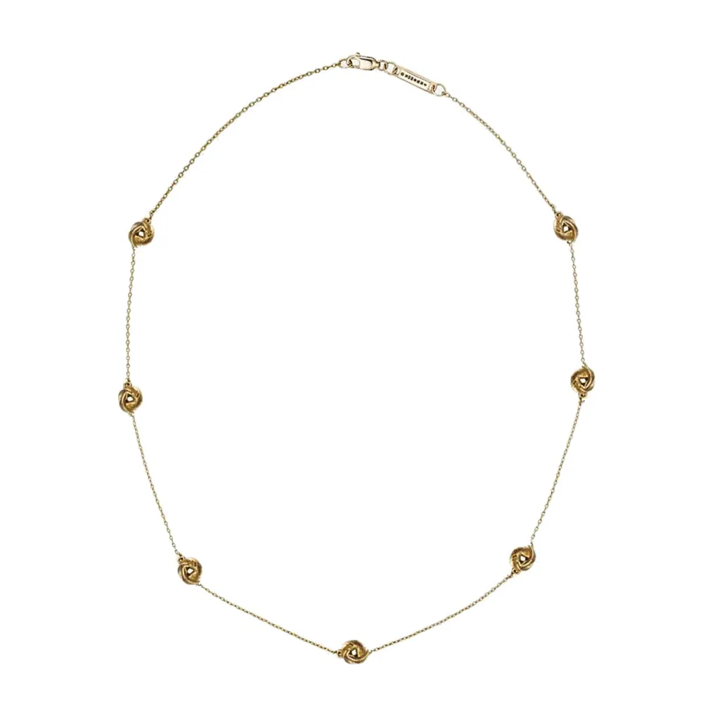 886 The Royal Mint - 886 Tutamen Knot Necklace 18" 9ct Yellow Gold