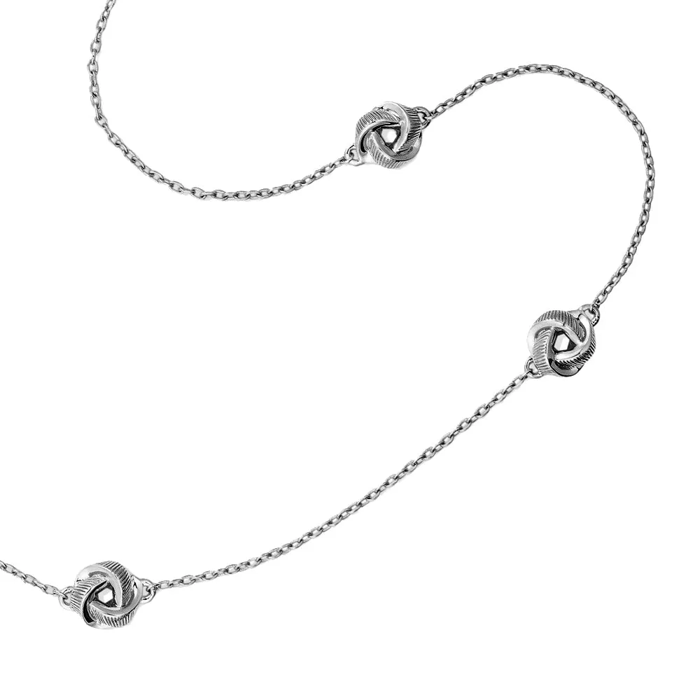 886 The Royal Mint - 886 Tutamen Knot Necklace 18" Sterling Silver