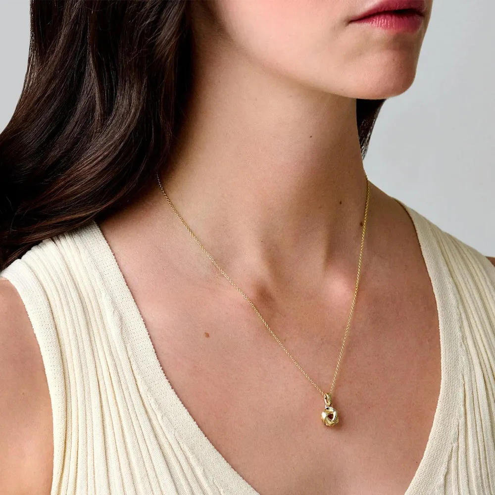 886 The Royal Mint - 886 Tutamen Knot Pendant with 18" Chain 9ct Yellow Gold