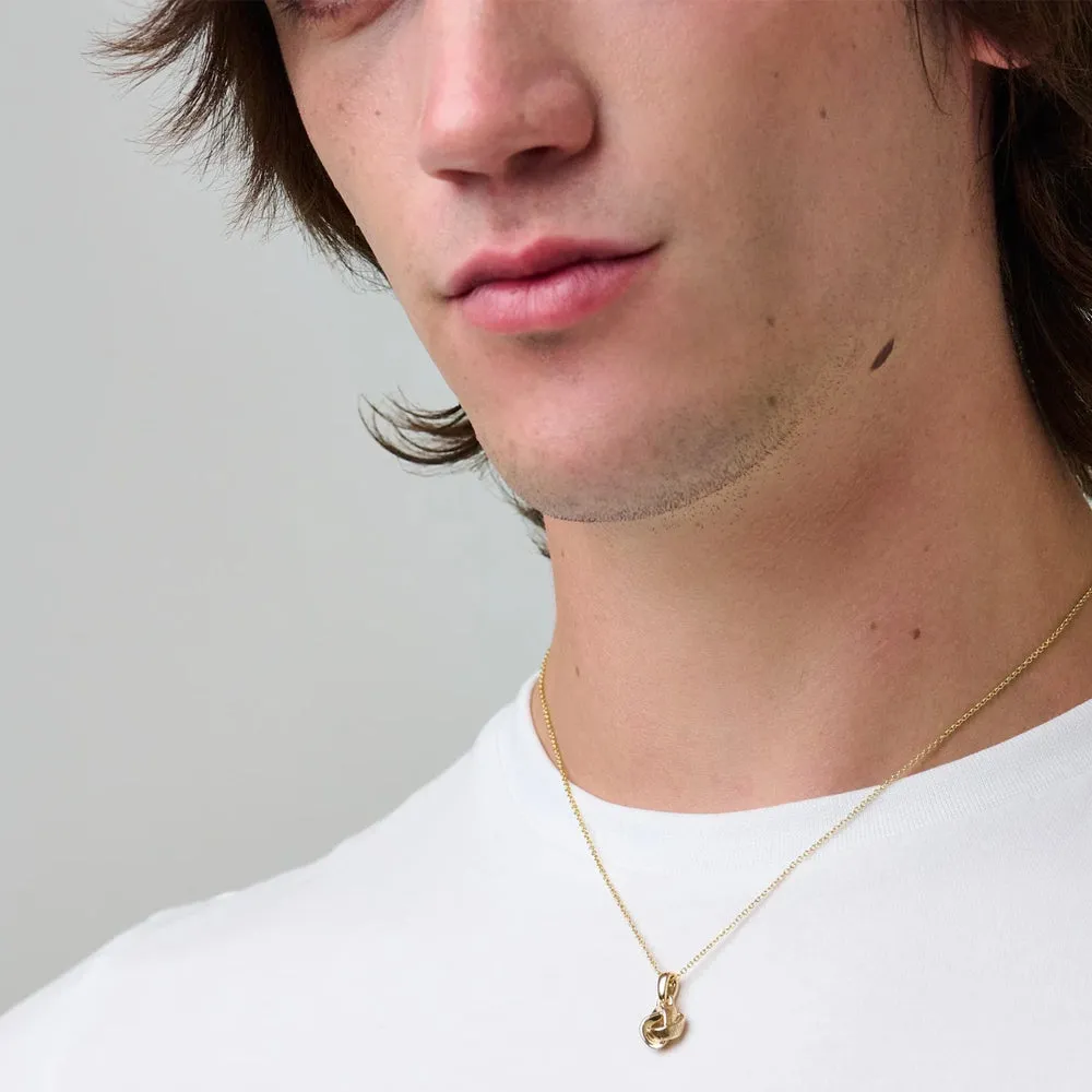 886 The Royal Mint - 886 Tutamen Knot Pendant with 18" Chain 9ct Yellow Gold