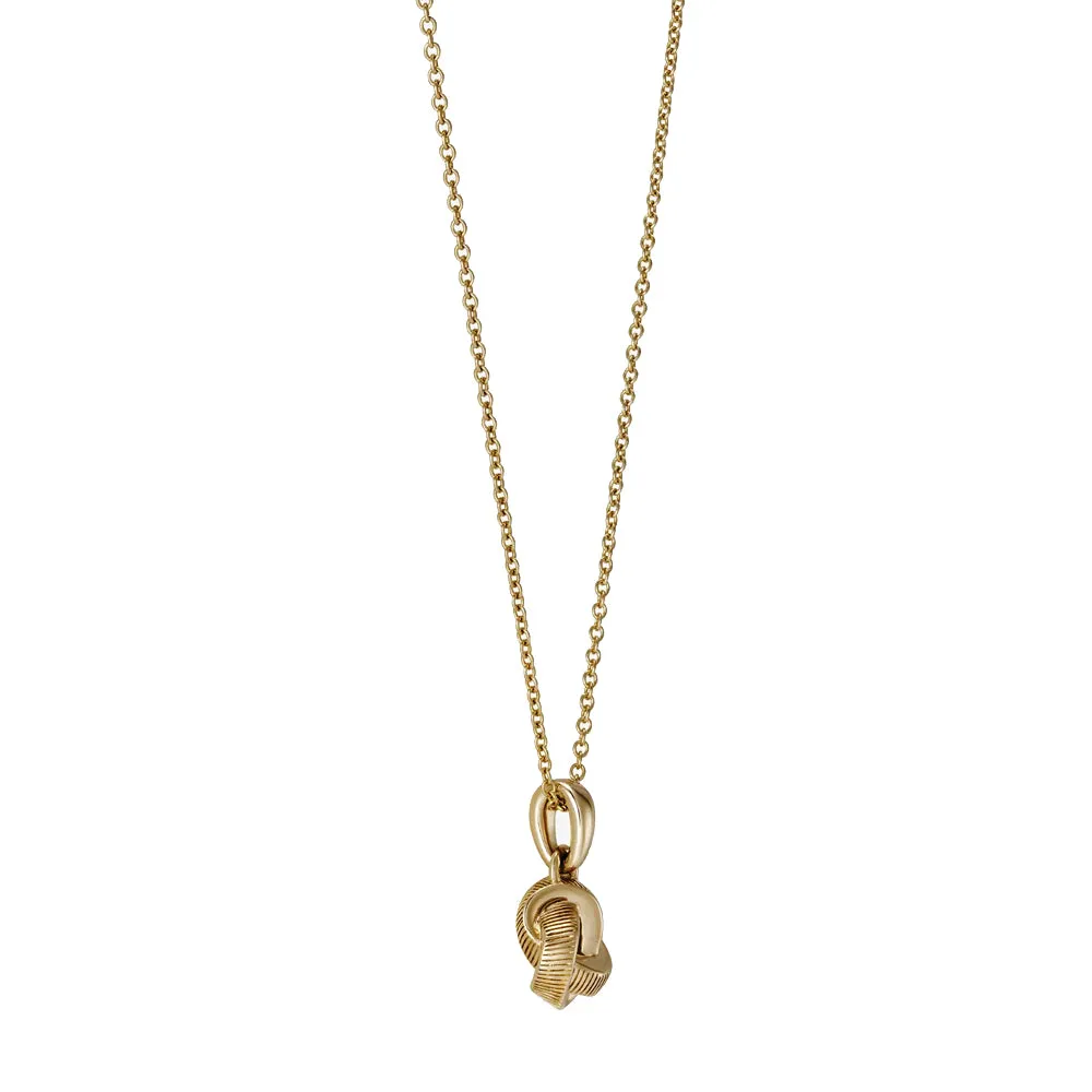 886 The Royal Mint - 886 Tutamen Knot Pendant with 18" Chain 9ct Yellow Gold
