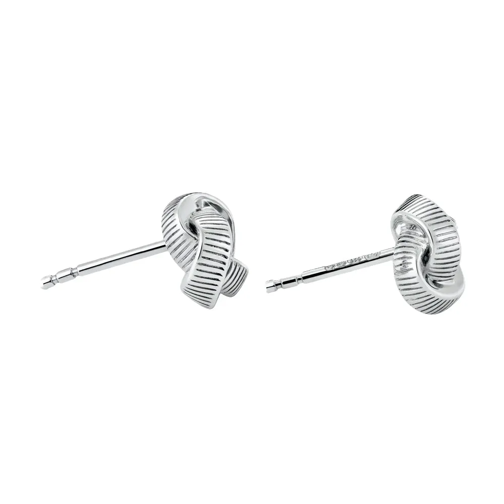 886 The Royal Mint - 886 Tutamen Knot Stud Earrings in Sterling Silver