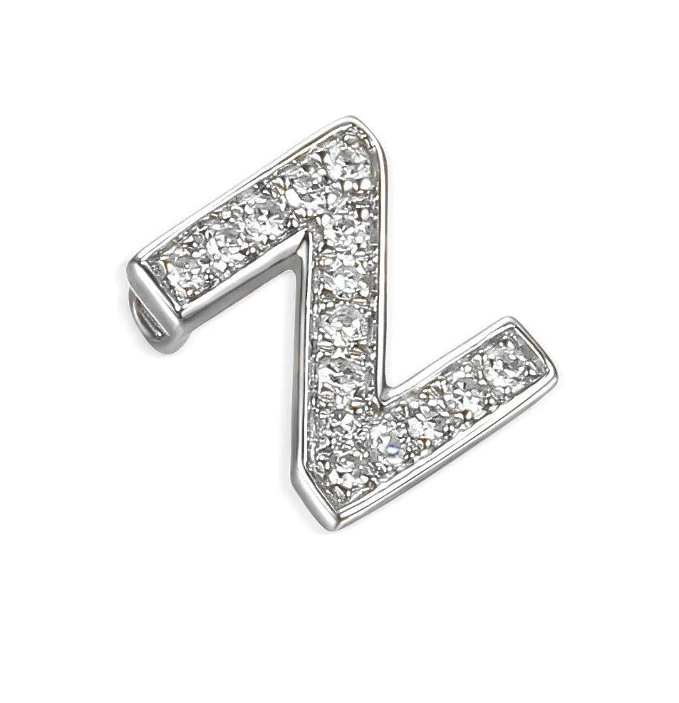 9ct Gold Initial Diamond Pendant Necklace in 9ct Yellow or 9ct White Gold