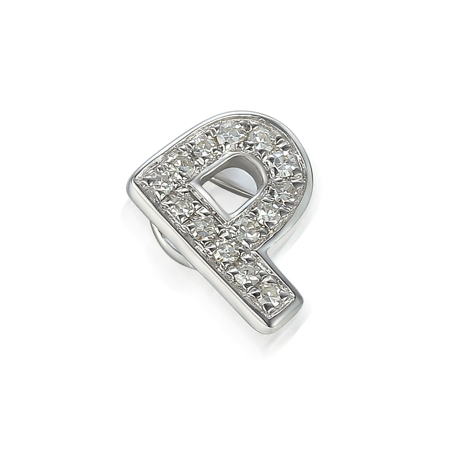 9ct Gold Initial Diamond Pendant Necklace in 9ct Yellow or 9ct White Gold