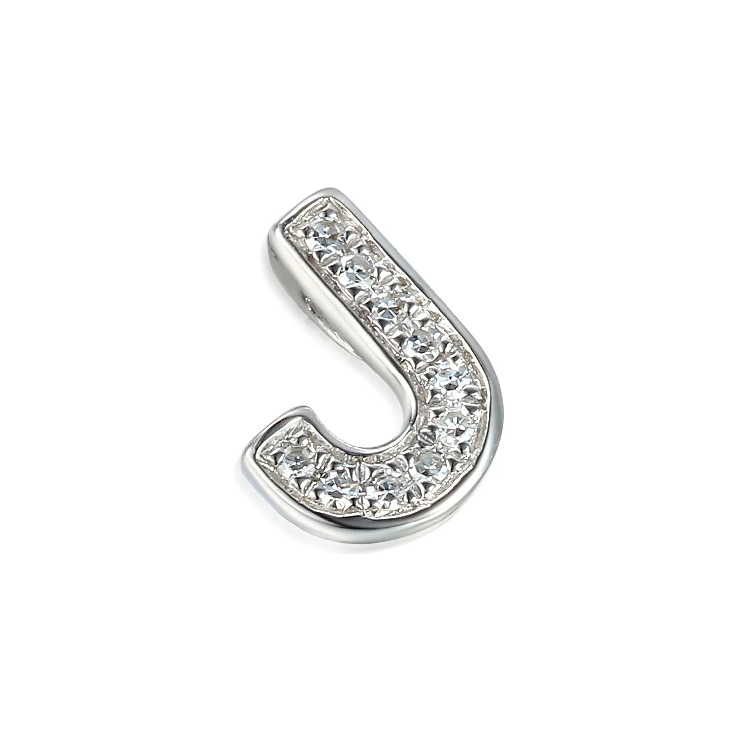 9ct Gold Initial Diamond Pendant Necklace in 9ct Yellow or 9ct White Gold