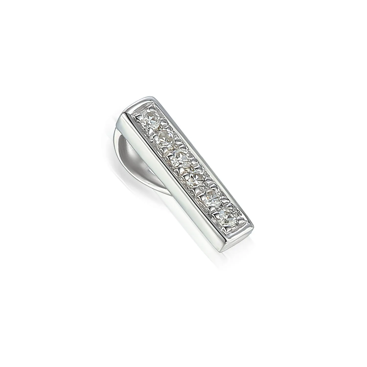 9ct Gold Initial Diamond Pendant Necklace in 9ct Yellow or 9ct White Gold
