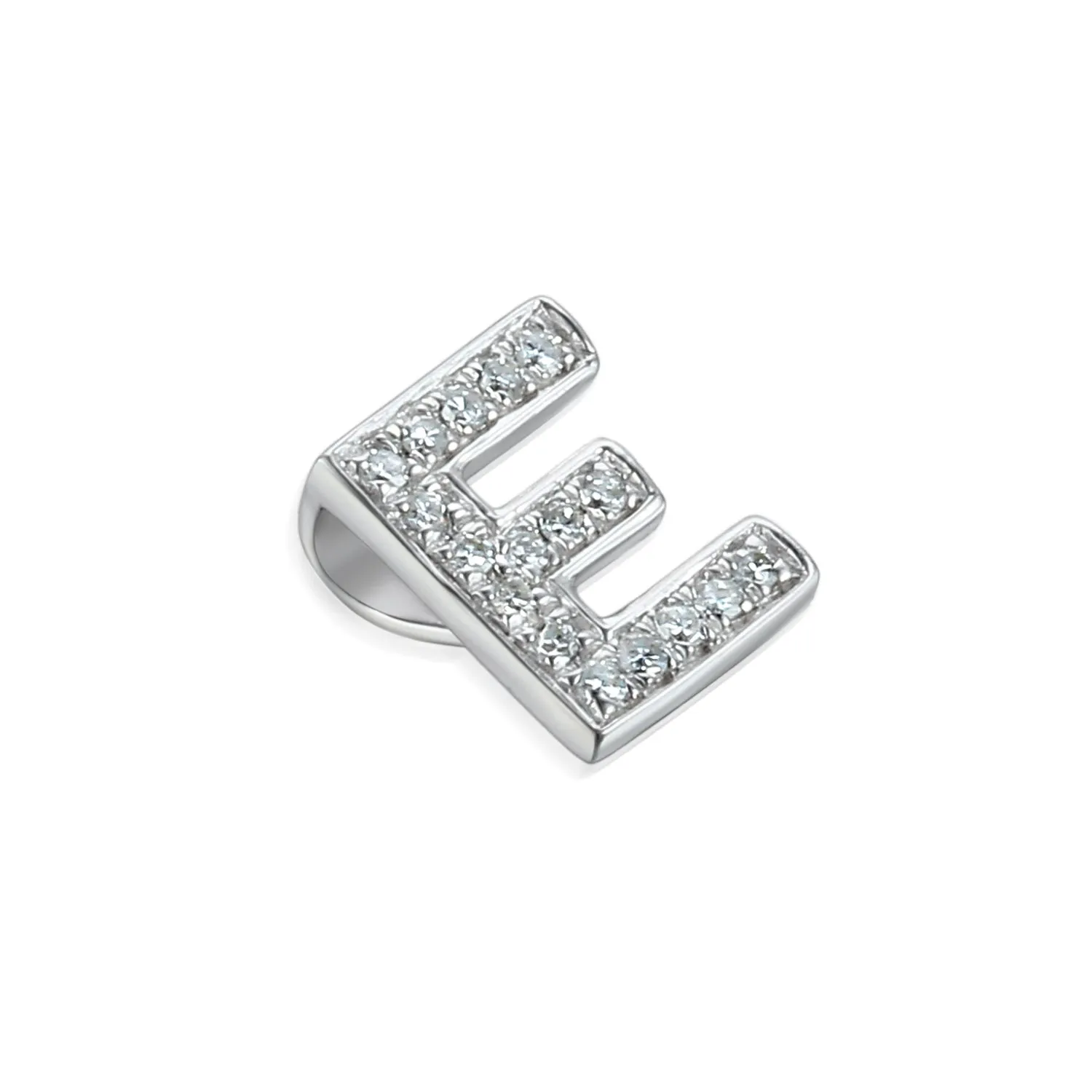 9ct Gold Initial Diamond Pendant Necklace in 9ct Yellow or 9ct White Gold