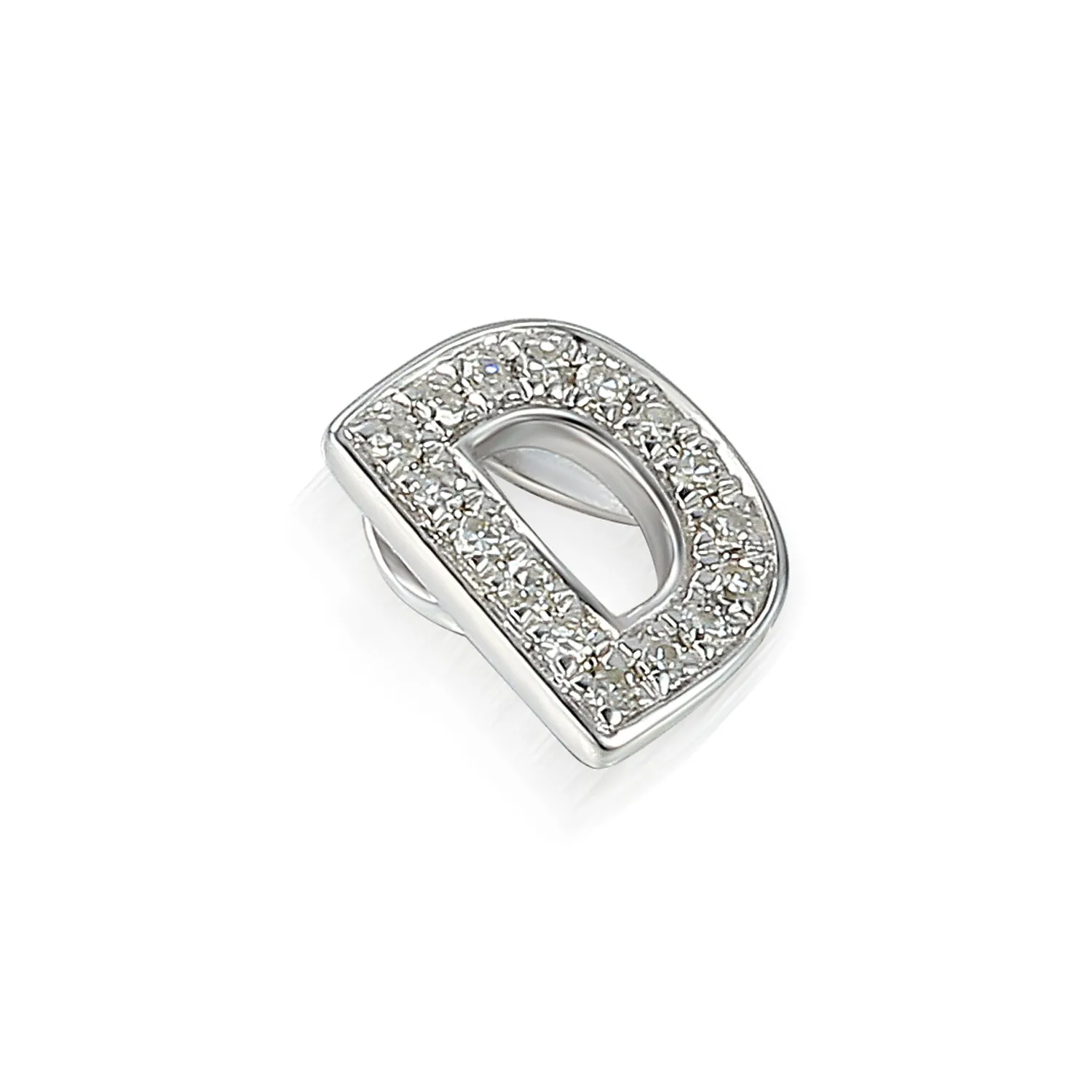 9ct Gold Initial Diamond Pendant Necklace in 9ct Yellow or 9ct White Gold