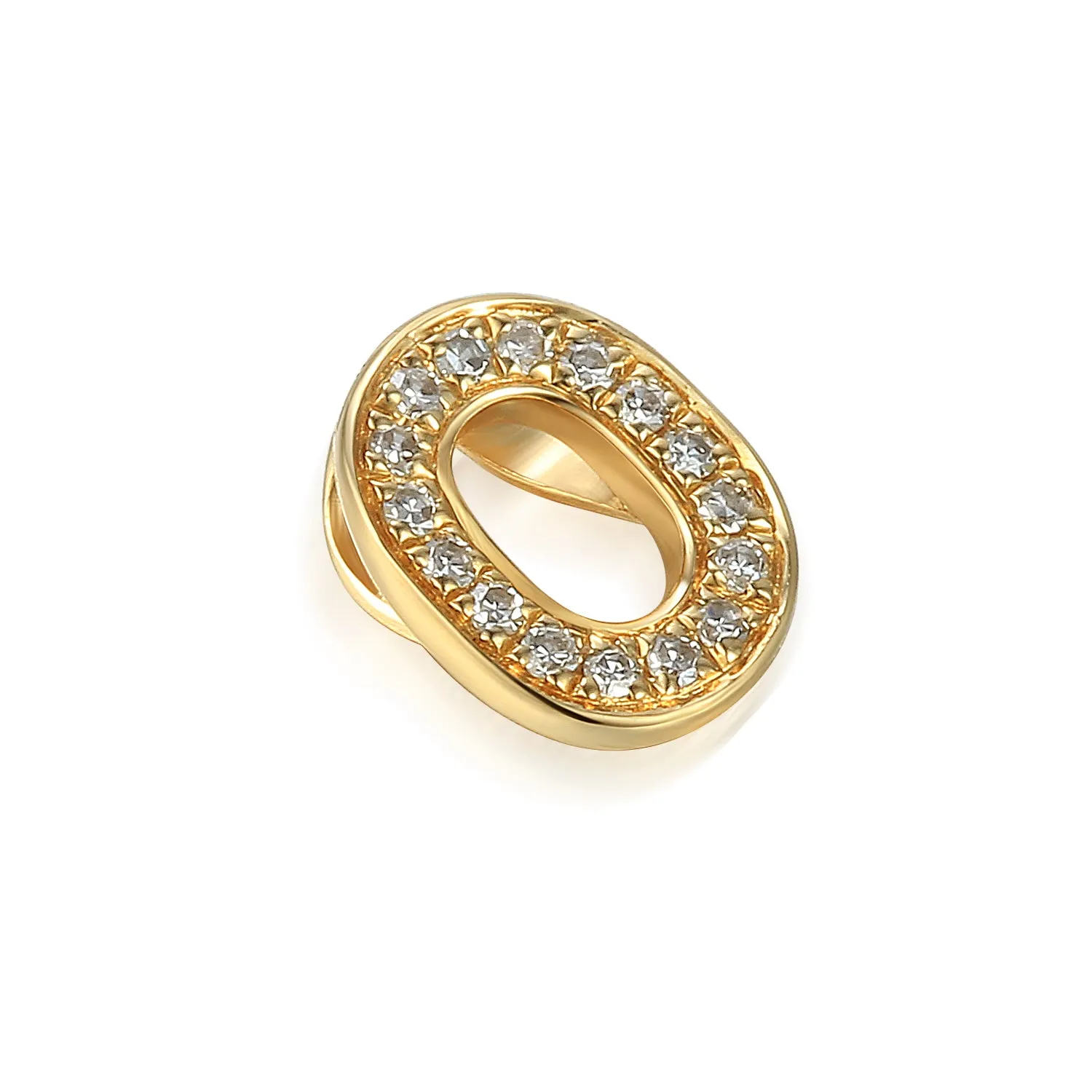 9ct Gold Initial Diamond Pendant Necklace in 9ct Yellow or 9ct White Gold
