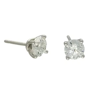 9ct White Gold Laboratory-Grown Diamond Stud Earrings 1.50ct
