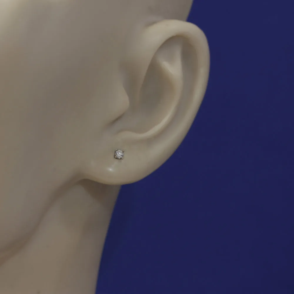 9ct Yellow Gold 0.10ct Diamond Stud Earrings