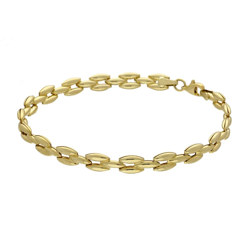 9ct Yellow Gold Panther Bracelet