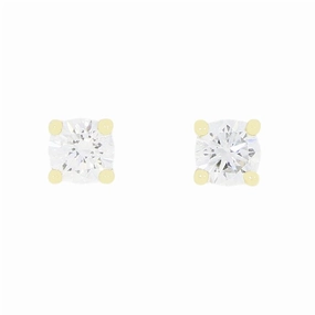 9ct Yellow Gold 0.76cts Lab Grown Brilliant Cut Diamond Stud Earrings