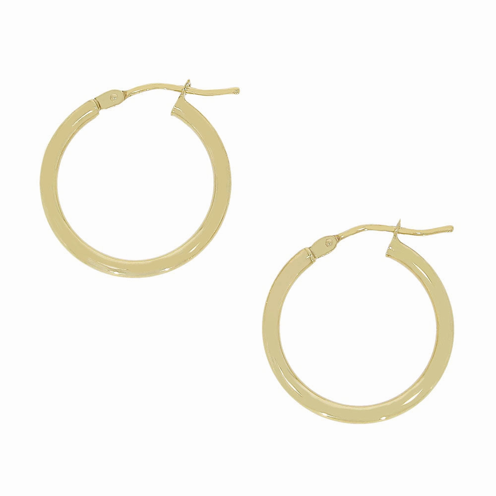 9ct Yellow Gold Hoop Earrings