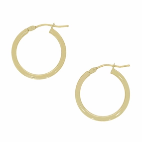 9ct Yellow Gold Hoop Earrings