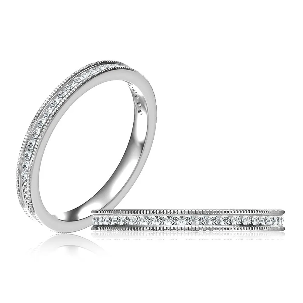 A. Jaffe Channel Set Diamond Wedding Band