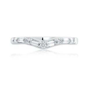 A. Jaffe Curved Diamond Wedding Band