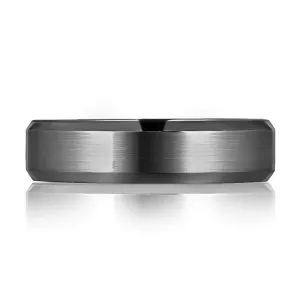 A. Jaffe Men's 14k Gold and Ruthenium Wedding Band