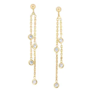 Additifs en or jaune serti de diamants.