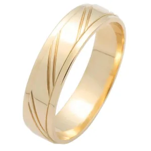 Alliance cisele en or jaune 18 carats