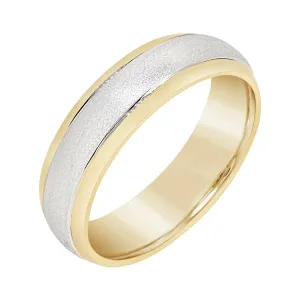 Alliance en or jaune 18 carats et argent 925