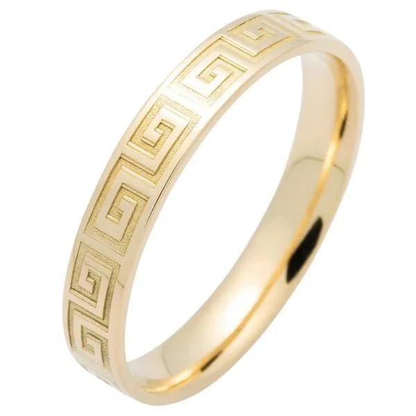 Alliance ruban en or jaune 18 carats largeur 3.5mm
