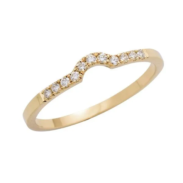 Allioance en or jaune sertie de diamants