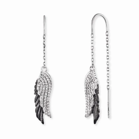 Angel Whisperer Wing Duo Drop Earrings ERE-WINGDUO-ZI-BIB