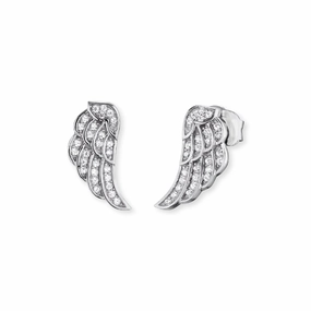 Angel Whisperer Wing Stud Earrings ERE-LILWING-ZI-ST