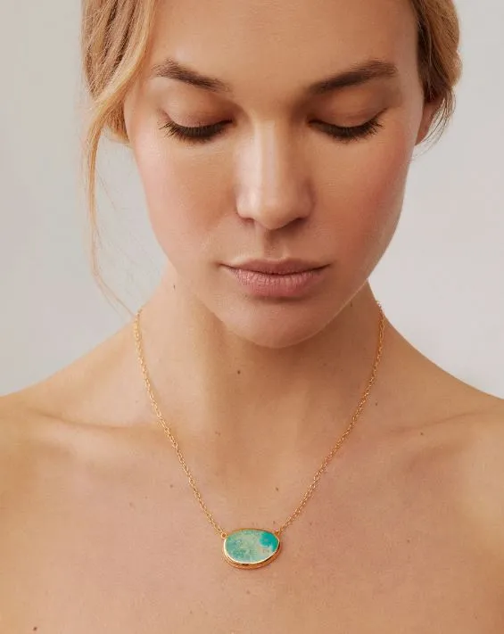 Anna Beck Asymmetrical Turquoise Necklace