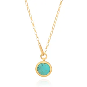 Anna Beck Large Way Turquoise Pendant Necklace