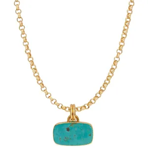 Anna Beck Rasa Turquoise Cushion Necklace, 20"