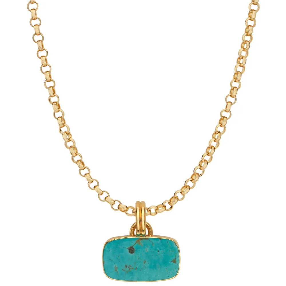 Anna Beck Rasa Turquoise Cushion Necklace, 20"