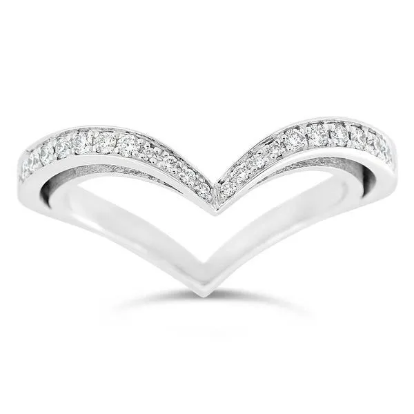 Bague Coeur en or blanc sertie de diamants