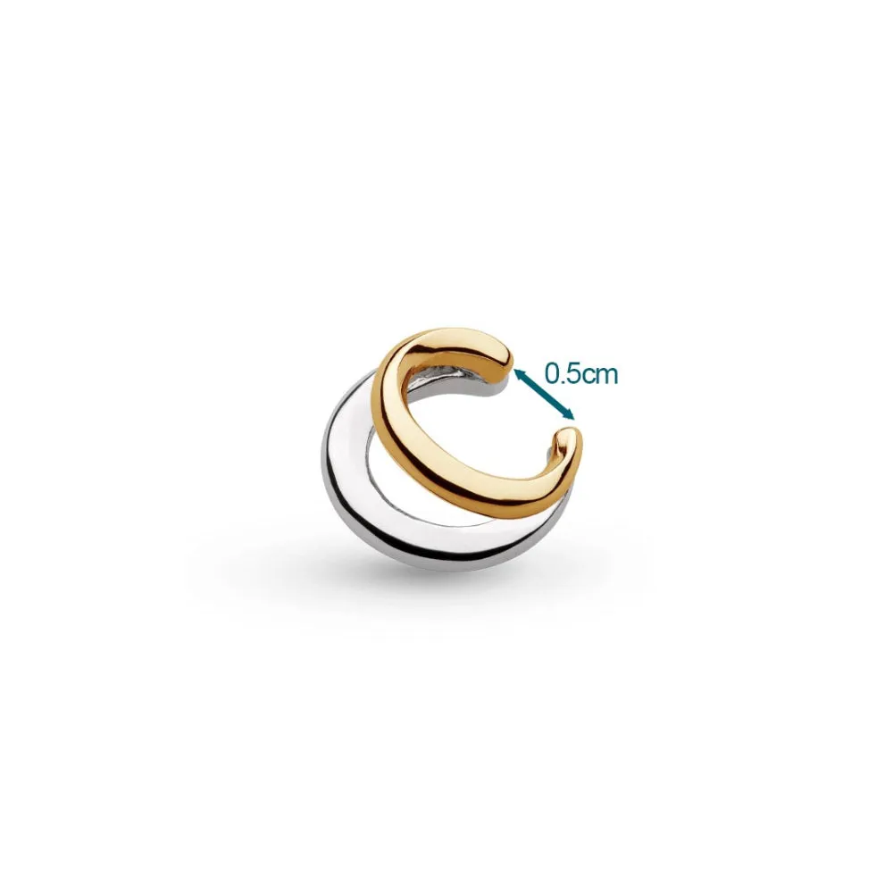 Bevel Cirque Link Golden Solo Ear Cuff
