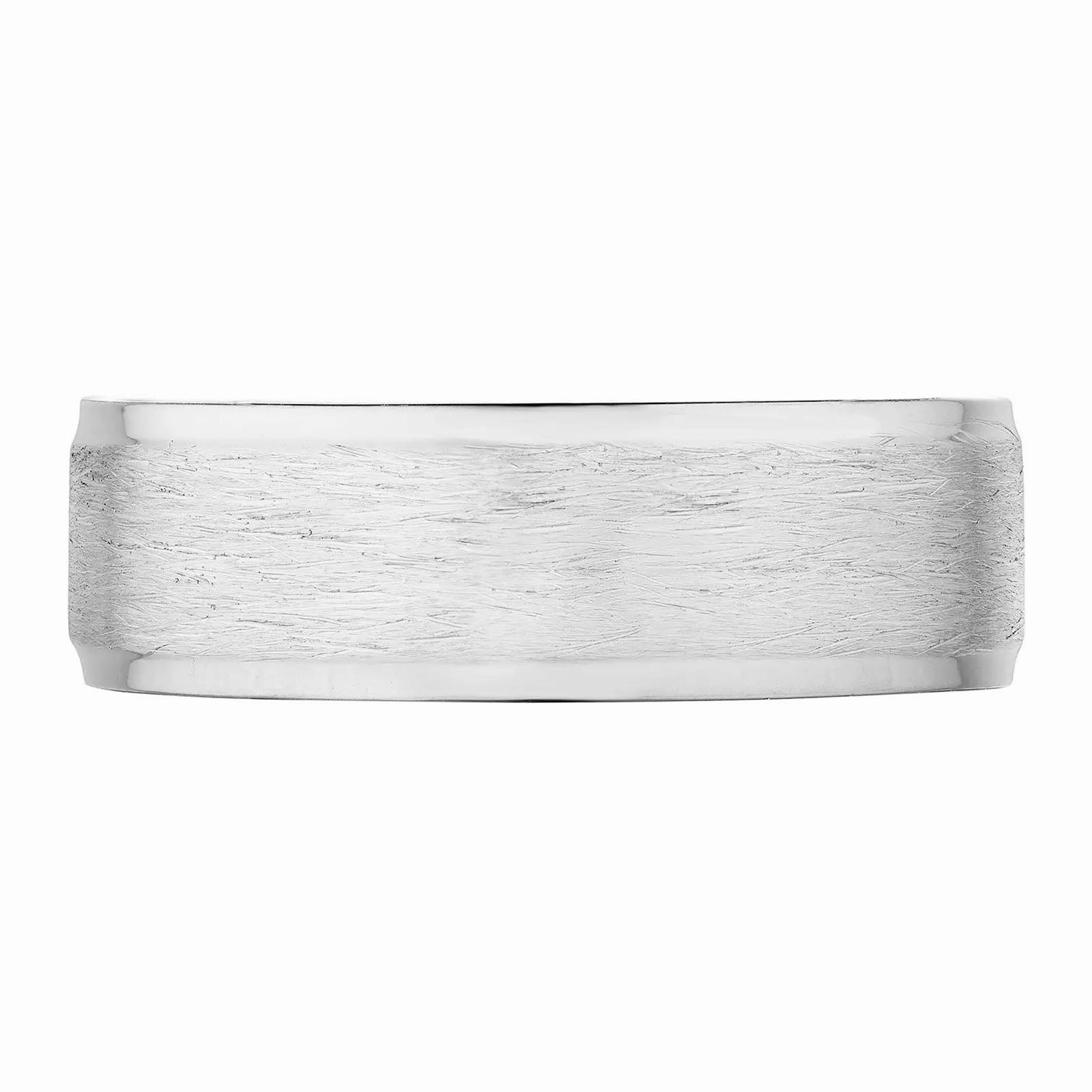 Bevel Edge Brushed Finish Band