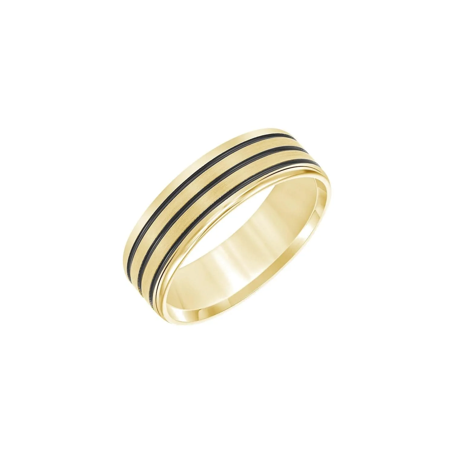 Black Stripe 7mm Band