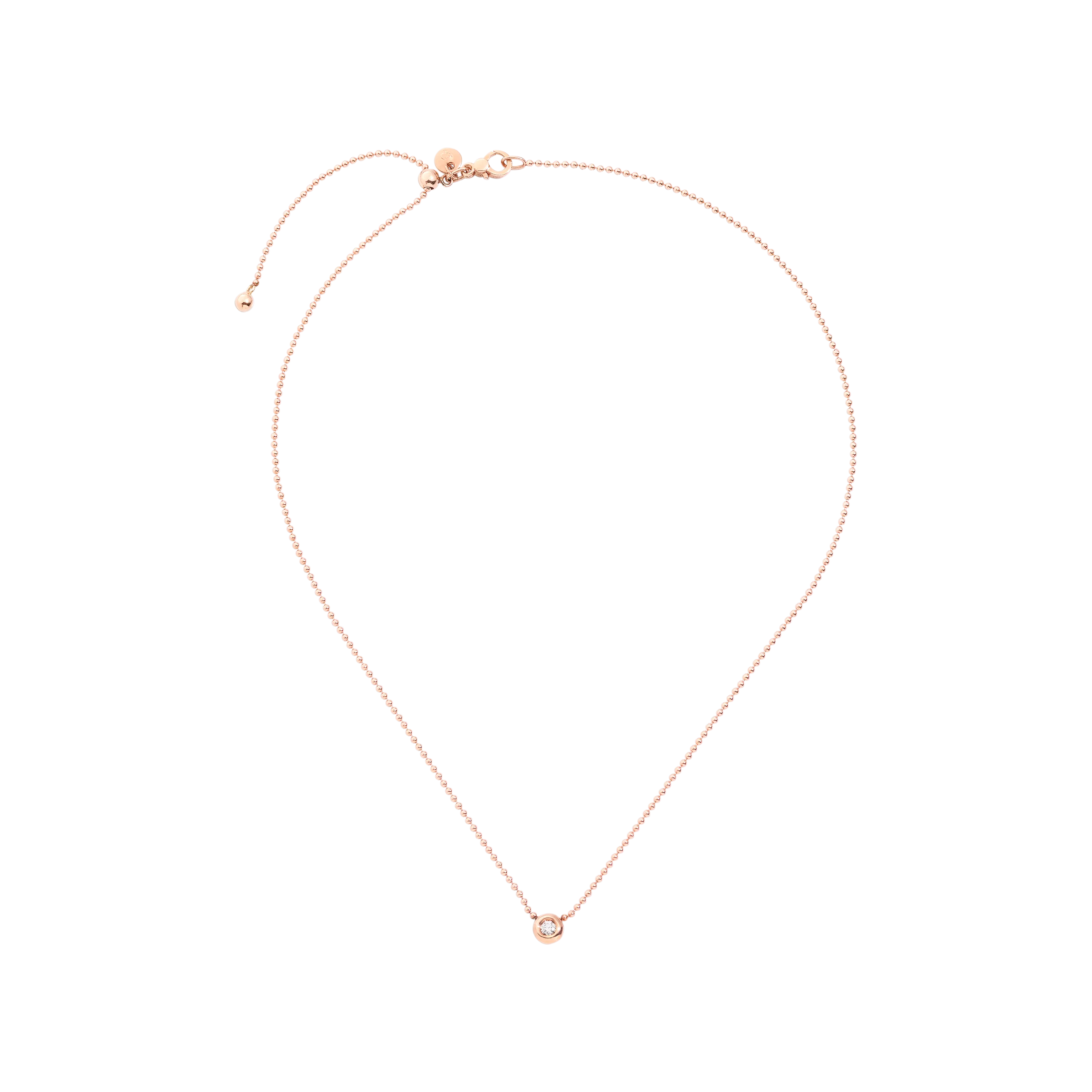 Bollicine necklace with 1 diamond