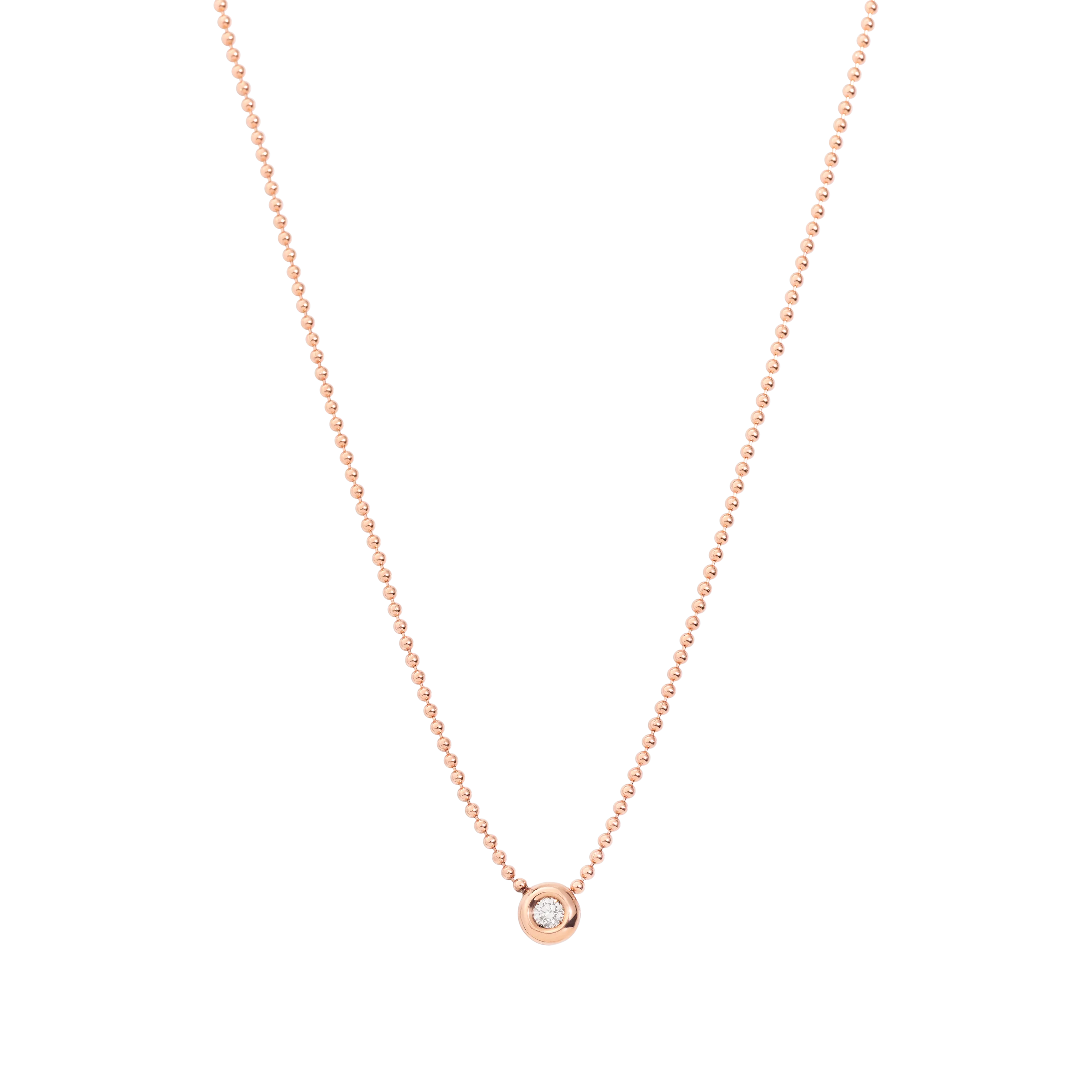 Bollicine necklace with 1 diamond