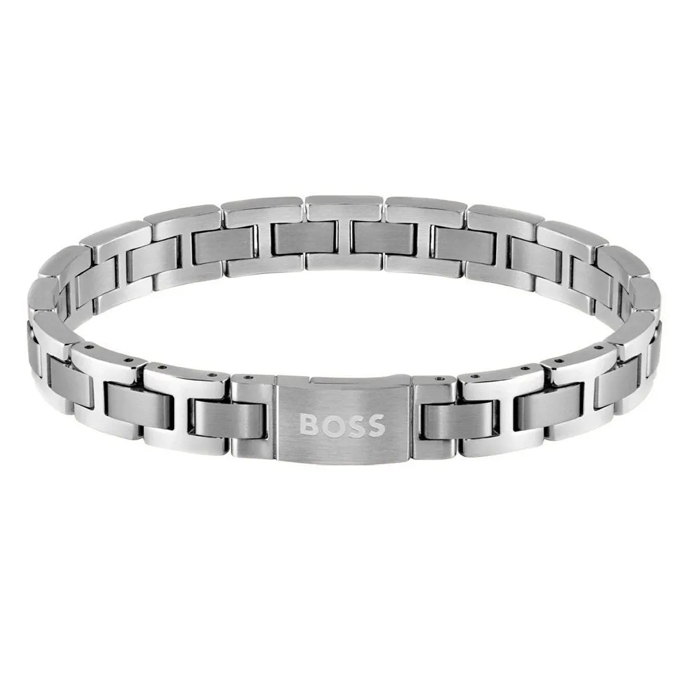 Boss Jewellery Stainless Steel Mens Link Bracelet 1580036