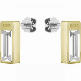 Boss Jewellery Ladies Gold Plated Stud Earrings 1580413