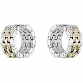 Boss Jewellery Ladies Isla Two Tone Hoop Earrings 1580531