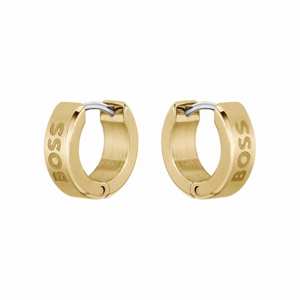 BOSS Jewellery Mens Odell Huggie Hoop Earrings 1580655