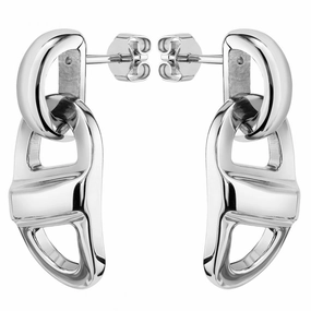 Boss Jewellery Stainless Steel Chain Link Ladies Earrings 1580139