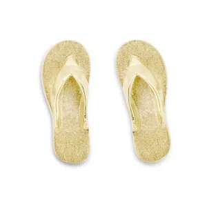 Boucle d'oreille claquette en or jaune.